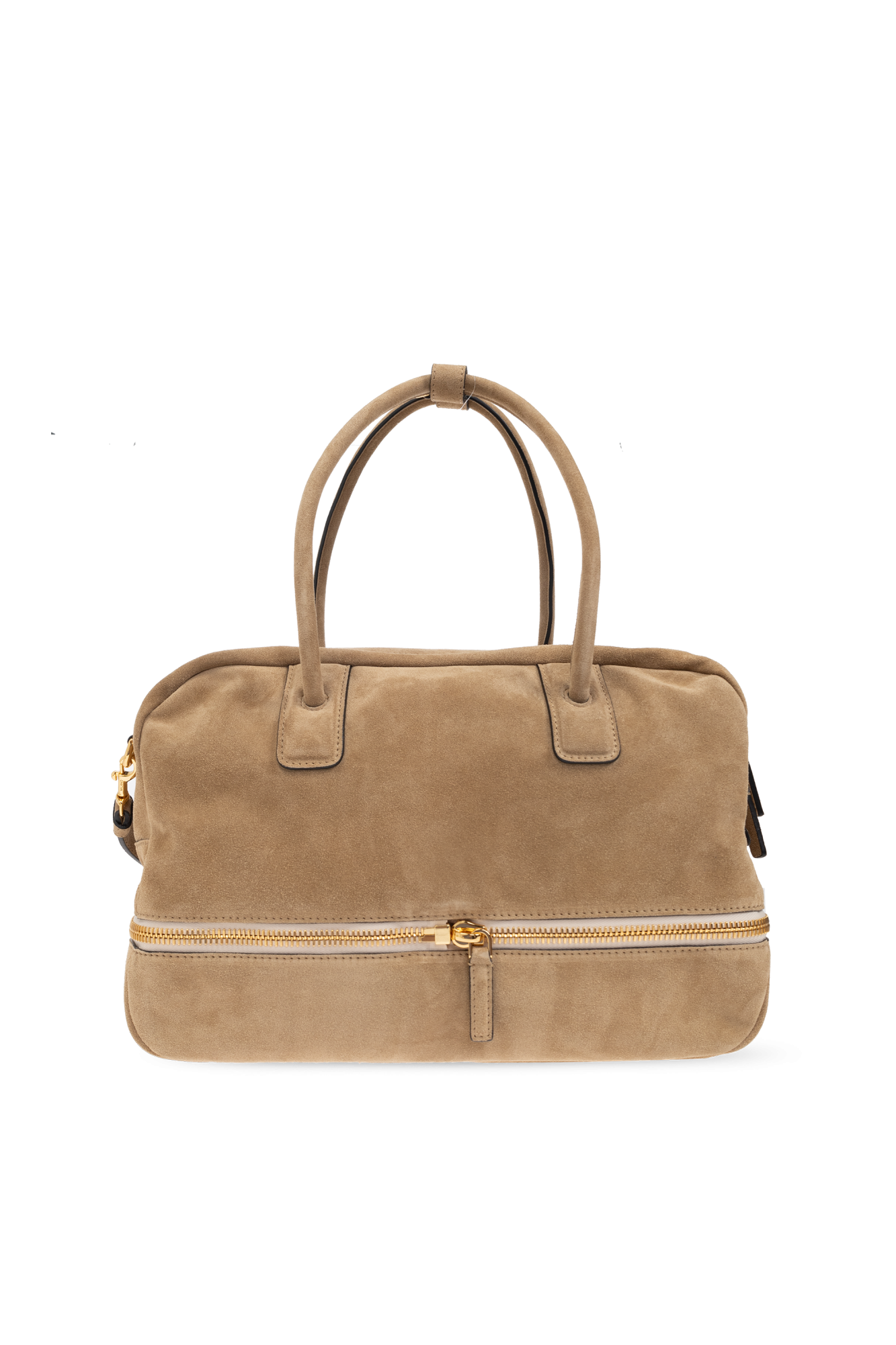 Beige Suede Handbag Moschino - Vitkac France